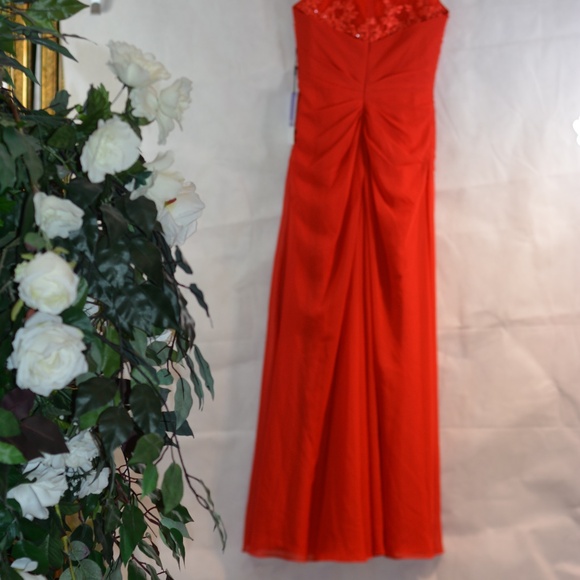 Long Formal Red Embellished Dress SZ S NWT - Picture 9 of 9